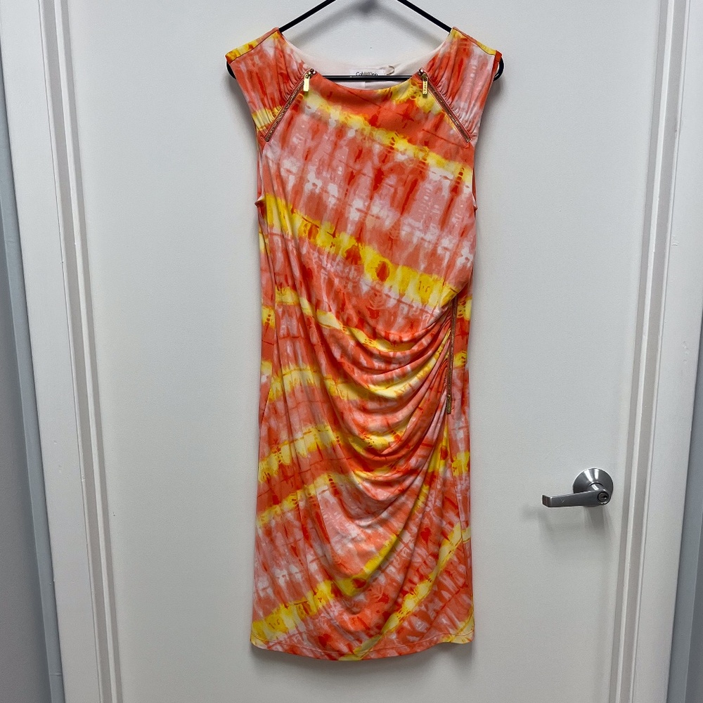 Tie Dye Printed Calvin Klein Dress